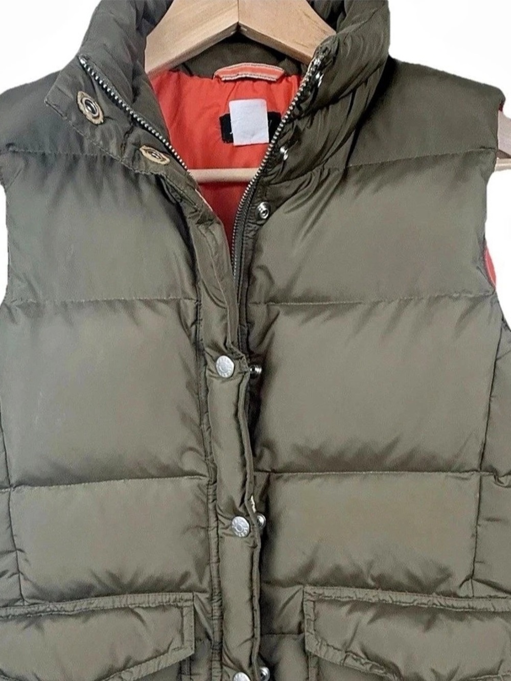 J.Crew Excursion Quilted Down Puffer Vest Down Puffer Vest in Green Size XS Like